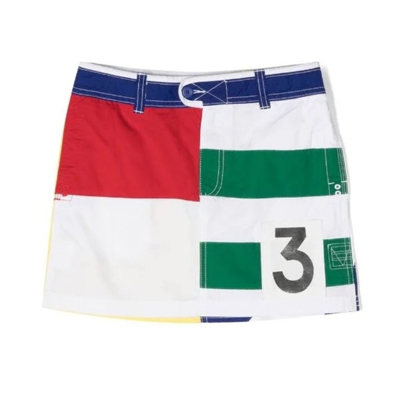 Ralph Lauren Kids Cotton Multicoloured A-line Skirt - Picture 9 of 10